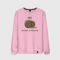 Мужской свитшот Yes, im just a potato