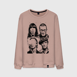 Свитшот хлопковый мужской RHCP faces, цвет: пыльно-розовый
