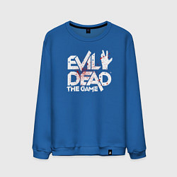 Свитшот хлопковый мужской Logo Evil Dead in the blood, цвет: синий