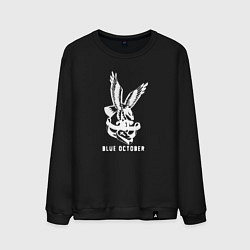 Свитшот хлопковый мужской Blue october alternative, цвет: черный