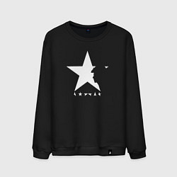 Свитшот хлопковый мужской David bowie,, цвет: черный