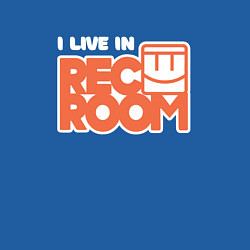 Свитшот хлопковый мужской Я живу в REC ROOM!, цвет: синий — фото 2