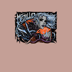Свитшот хлопковый мужской Metallica Denver Playbill, цвет: пыльно-розовый — фото 2