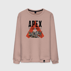 Свитшот хлопковый мужской Apex Legends - All Star, цвет: пыльно-розовый