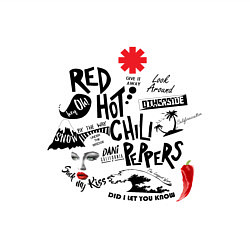 Свитшот хлопковый мужской RHCP альбомы, цвет: белый — фото 2