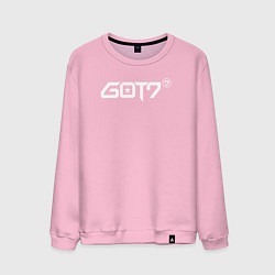 Свитшот хлопковый мужской Got7 jinyoung, цвет: светло-розовый