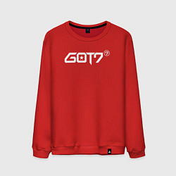 Свитшот хлопковый мужской Got7 jinyoung, цвет: красный