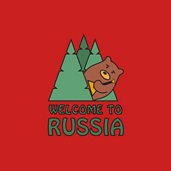 Свитшот хлопковый мужской Welcome - Russia, цвет: красный — фото 2