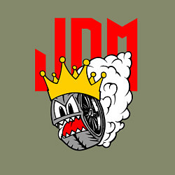 Свитшот хлопковый мужской JDM Wheel King, цвет: авокадо — фото 2