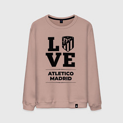 Свитшот хлопковый мужской Atletico Madrid Love Классика, цвет: пыльно-розовый