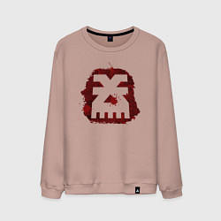 Свитшот хлопковый мужской Знак Кхорна пятно, цвет: пыльно-розовый