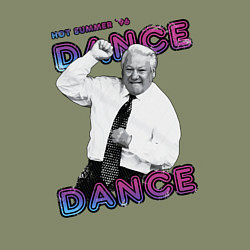 Свитшот хлопковый мужской Жаркое лето 96го Борис Ельцин, цвет: авокадо — фото 2