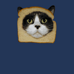 Свитшот хлопковый мужской Котохлебинг, цвет: тёмно-синий — фото 2