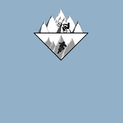 Свитшот хлопковый мужской Погнали катать, цвет: мягкое небо — фото 2