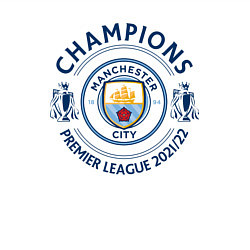 Свитшот хлопковый мужской Manchester City Champions 20212022, цвет: белый — фото 2