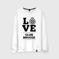 Свитшот хлопковый мужской Club Brugge Love Классика, цвет: белый