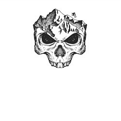 Свитшот хлопковый мужской Enduro downhill skull, цвет: белый — фото 2