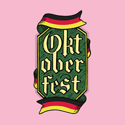 Свитшот хлопковый мужской Эмблема Октоберфеста Oktoberfest Emblem, цвет: светло-розовый — фото 2