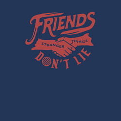 Свитшот хлопковый мужской ДРУЗЬЯ НЕ ЛГУТ FRIENDS DONT LIE ST, цвет: тёмно-синий — фото 2