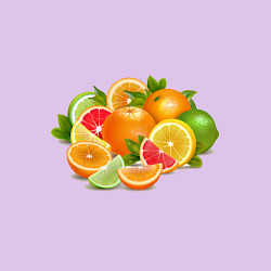 Свитшот хлопковый мужской CITRUS FRUITS, цвет: лаванда — фото 2