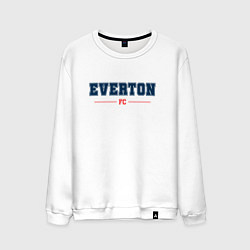 Свитшот хлопковый мужской Everton FC Classic, цвет: белый