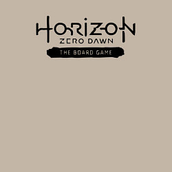 Свитшот хлопковый мужской Horizon forbidden west - logo, цвет: миндальный — фото 2