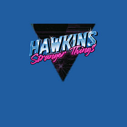 Свитшот хлопковый мужской Hakwins Stranger Things Retrowave Neon, цвет: синий — фото 2