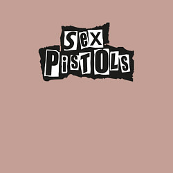Свитшот хлопковый мужской Секс Пистолз Логотип, цвет: пыльно-розовый — фото 2