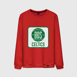 Свитшот хлопковый мужской Bos Celtics, цвет: красный