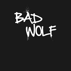 Свитшот хлопковый мужской Bad Wolf злой волк, цвет: черный — фото 2