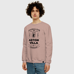 Свитшот хлопковый мужской Aston Villa: Football Club Number 1 Legendary, цвет: пыльно-розовый — фото 2