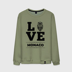Свитшот хлопковый мужской Monaco Love Классика, цвет: авокадо