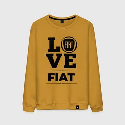 Свитшот хлопковый мужской Fiat Love Classic, цвет: горчичный