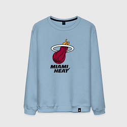 Свитшот хлопковый мужской Майами Хит NBA, цвет: мягкое небо