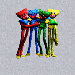 Свитшот хлопковый мужской GAME POPPY PLAYTIME Mini Huggies, цвет: меланж — фото 2