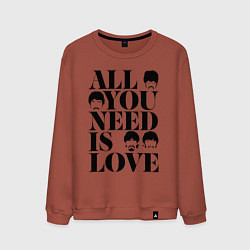 Мужской свитшот ALL YOU NEED IS LOVE THE BEATLES