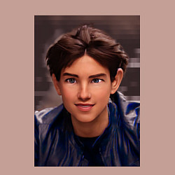 Свитшот хлопковый мужской DIGITAL ART МУЛЬТ ТОМ КРУЗ МОТОЦИКЛ, цвет: пыльно-розовый — фото 2