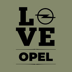 Свитшот хлопковый мужской Opel Love Classic, цвет: авокадо — фото 2