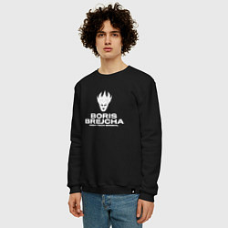 Свитшот хлопковый мужской Boris Brejcha High Tech Minimal, цвет: черный — фото 2