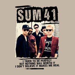 Свитшот хлопковый мужской SUM 41 PIECES, цвет: миндальный — фото 2