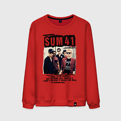 Свитшот хлопковый мужской SUM 41 PIECES, цвет: красный
