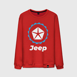 Свитшот хлопковый мужской Jeep в стиле Top Gear, цвет: красный