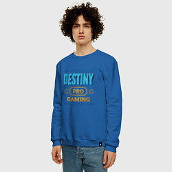 Свитшот хлопковый мужской Игра Destiny PRO Gaming, цвет: синий — фото 2