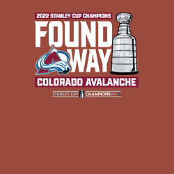 Свитшот хлопковый мужской COLORADO AVALANCHE 2022, цвет: кирпичный — фото 2