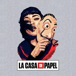 Свитшот хлопковый мужской Бумажный дом La casa de papel, цвет: меланж — фото 2
