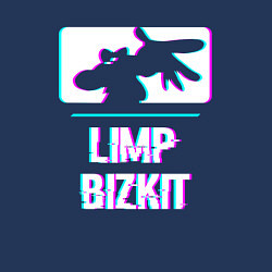 Свитшот хлопковый мужской Limp Bizkit Glitch Rock, цвет: тёмно-синий — фото 2