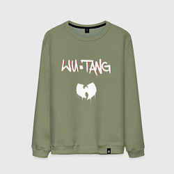 Свитшот хлопковый мужской Ву-Тэнг Клэн, цвет: авокадо