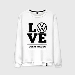 Свитшот хлопковый мужской Volkswagen Love Classic, цвет: белый