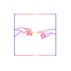 Свитшот хлопковый мужской Неоновый Ренессанс, цвет: белый — фото 2