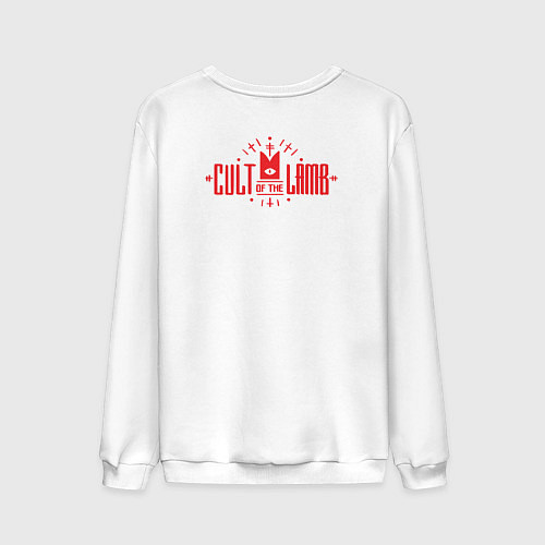 Мужской свитшот Cult of the Lamb / Белый – фото 2